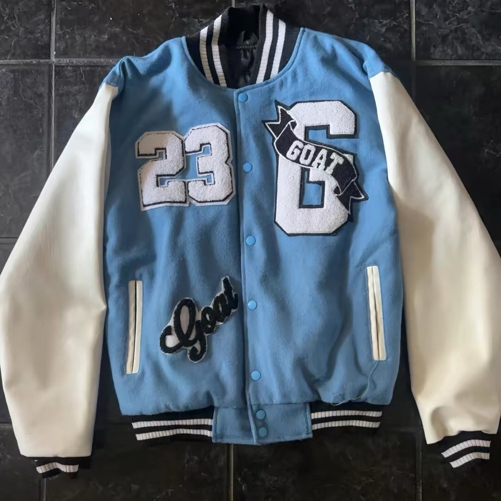 *WORN ONCE* SNEAKGALLERY GOAT VARSITY JACKET